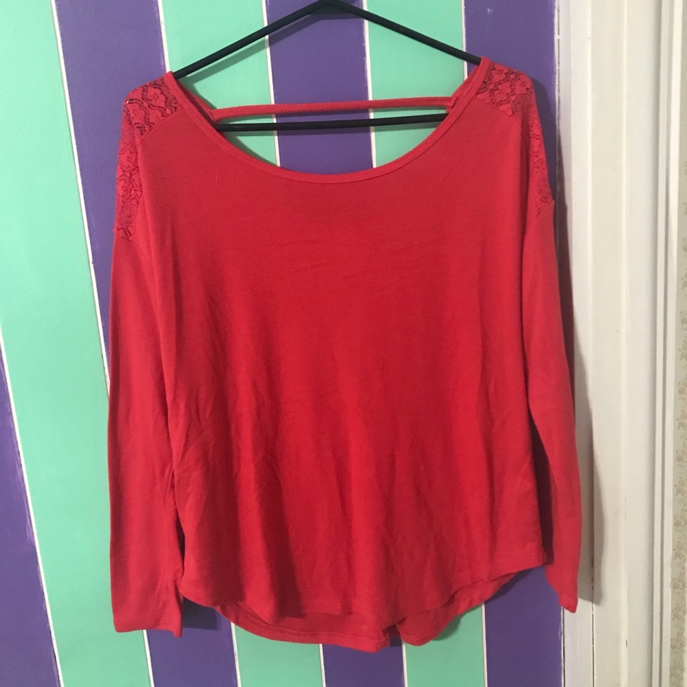 Dark pink blouse
